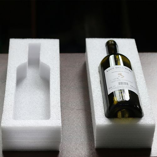 Caja de embalaje para botellas de vino con inserto de EPE